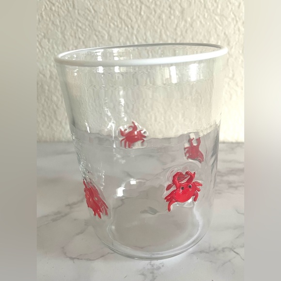 Anthropologie Icon Red Crab Glass 🦀 Pre-owned, used condition - Picture 5 of 6